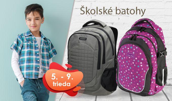 Školské batohy pre žiakov II. stupňa ZŠ a študentov